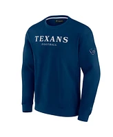 Fanatics Men's and Women's Navy Houston Texans Elements Unlimited Fleece Pullover Sweatshirt