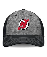 Fanatics Men's Gray/Black New Jersey Devils Fundamental Top Shelf 2-Tone Flex Hat