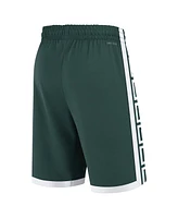 Nike Men's Green Michigan State Spartans Road Replica Performance Basketball Shorts