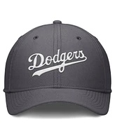 Nike Men's Gray Los Angeles Dodgers Swoosh Performance Flex Hat