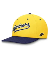 Nike Men's Gold/Royal Seattle Mariners Cooperstown Collection Pro Performance Snapback Hat