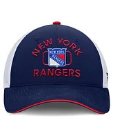 Fanatics Men's Navy/White New York Rangers Authentic Pro Rink Trucker Hat