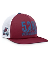 Fanatics Men's Burgundy/Blue Colorado Avalanche Authentic Pro Hometown Rink Foam Trucker Snapback Hat