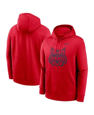 Nike Men's Red Arizona Wildcats Primetime Alternate Logo Club Fleece Pullover Hoodie