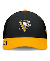 Fanatics Men's Black/Gold Pittsburgh Penguins Authentic Pro Rink Flex Hat