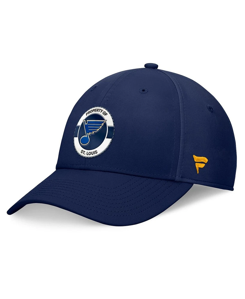 Fanatics Men's Navy St. Louis Blues Authentic Pro Training Camp Flex Hat