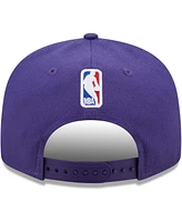 New Era Men's Purple Charlotte Hornets Jersey Hook Statement Edition 9FIFTY Snapback Hat
