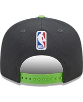 New Era Men's Charcoal/Green Minnesota Timberwolves Jersey Hook Statement Edition 9FIFTY Snapback Hat