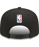 New Era Men's Black San Antonio Spurs Jersey Hook Statement Edition 9FIFTY Snapback Hat