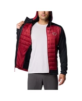 Columbia Men's Black/Garnet South Carolina Gamecocks Out-Shield Hybrid Full-Zip Hoodie Jacket