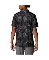 Columbia Men's Black Tennessee Volunteers Pfg Super Terminal Tackle Omni-Shade Bangalows Polo