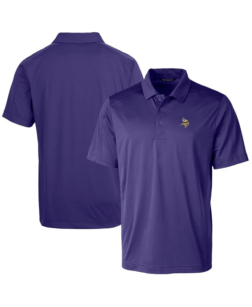 Cutter & Buck Men's Purple Minnesota Vikings Prospect Textured Stretch Polo