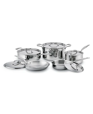 Heritage Steel Titanium Series Fully Cladded 10-Piece Cookware Set