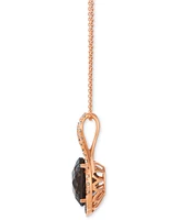 Le Vian Chocolate Quartz (4-1/4 ct. t.w.), Nude Diamond (3/8 ct. t.w.) & Chocolate Diamond (1/5 ct. t.w.) Pendant Necklace in 14k Rose Gold, 20"