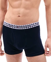 Tommy Hilfiger Men's 3-Pk. Cotton Classics Trunks - Breezy Blue/bank Blue/desert Sky