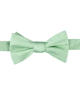 Tommy Hilfiger Men's Solid Bow Tie & Medallion Pocket Square Set