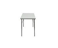 Bintiva Activity Table 24" x 36" Black Edge - Black Legs Adjusts 21" - 30" - Black edge