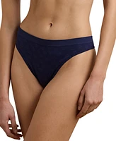 Lauren Ralph Monogram Mesh Jacquard Thong 3-Pack Underwear, 4L0184