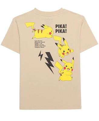 Pokemon Little & Big Boys Front Back T-Shirt