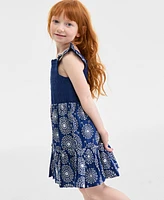 On 34th Little & Big Girls Mommy Me Eyelet Ruffle-Sleeve Smocked Dress, Exclusively at Macy's
