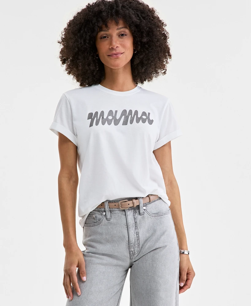 On 34th Women's Mama Graphic Relaxed-Fit T-Shirt, Exclusively at Macy's