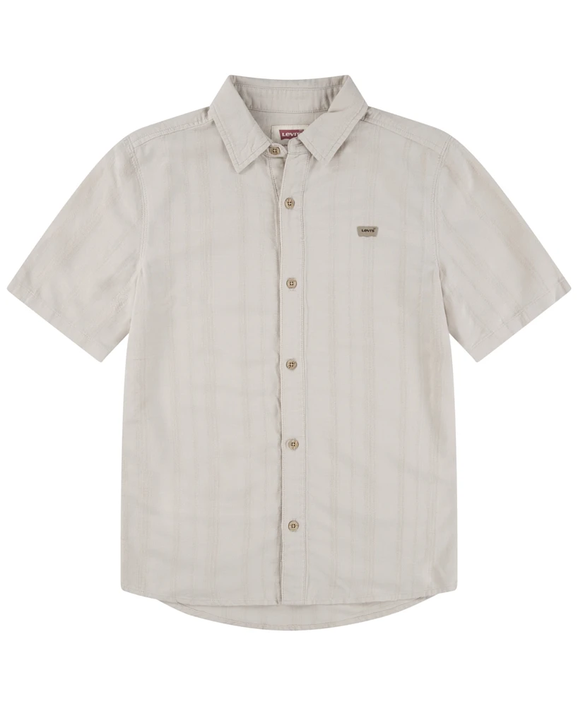Levi's Big Boys Textured Striped Shirt