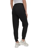 Dkny Sport Women's Zip-Cuff High-Rise Cotton Joggers