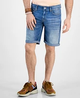 Guess Men's Sonny Slim-Fit Stretch 12" Denim Shorts