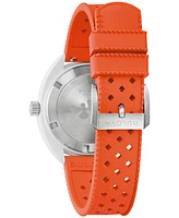 Bulova Men's Snorkel Orange Hnbr Rubber Strap Watch 41mm