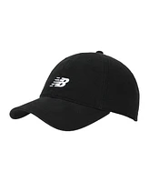 New Balance Adult Unisex Black 6 Panel Adjustable Classic Twill Casual Hat