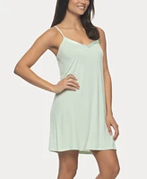 Felina Women's Elysees Sleeveless Satin V-Neck Chemise