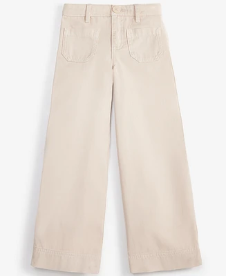 Epic Threads Little & Big Girls Twill Patch-Pocket Wide-Leg Pants, Exclusively at Macy's