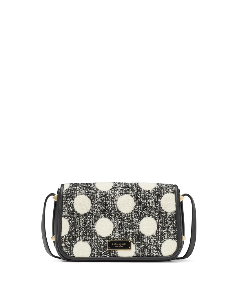 Kate Spade New York Liv Dot Tweed Small Crossbody Bag