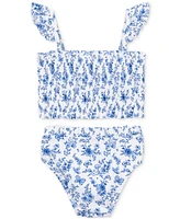 Little Me Baby Girls Floral-Print 2-Piece Swimsuit
