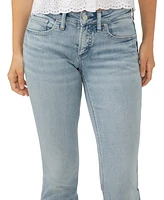 Silver Jeans Co. Women's Britt Low Rise Curvy Fit Slim Bootcut