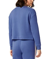 Gap Women's French Terry Crewneck Logo Pajama Top - Exclusively at Macy's