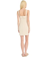 Luxely Women's Frayed-Trim Mini Dress