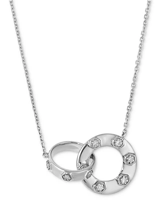 Le Vian Anywear Everywear Nude Diamond Interlocking Circle Adjustable 19" Pendant Necklace (1/10 ct. t.w.) 14k Honey Gold