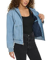 Levi's Women's Relaxed Workwear Hooded Bomber Jacket