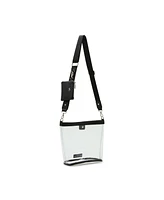 Madden Girl Cleo Clear Vinyl Bucket Crossbody Bag