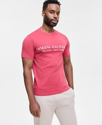 Aix Armani Exchange Men's Text Logo T-Shirt