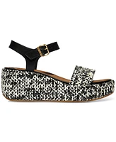 FitFlop Women's Platform Woven Wedge Sandals