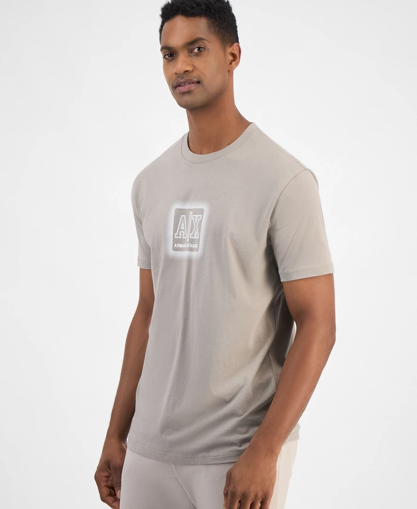 A|X Armani Exchange Men's Short Sleeve Crewneck Logo Graphic T-Shirt
