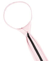 Tommy Hilfiger Boys Textured Solid Pre-Tied Zipper Tie