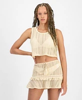 Miken Juniors Crochet Cover Up Tank Crochet Cover Up Skirt Exclusively At Macys