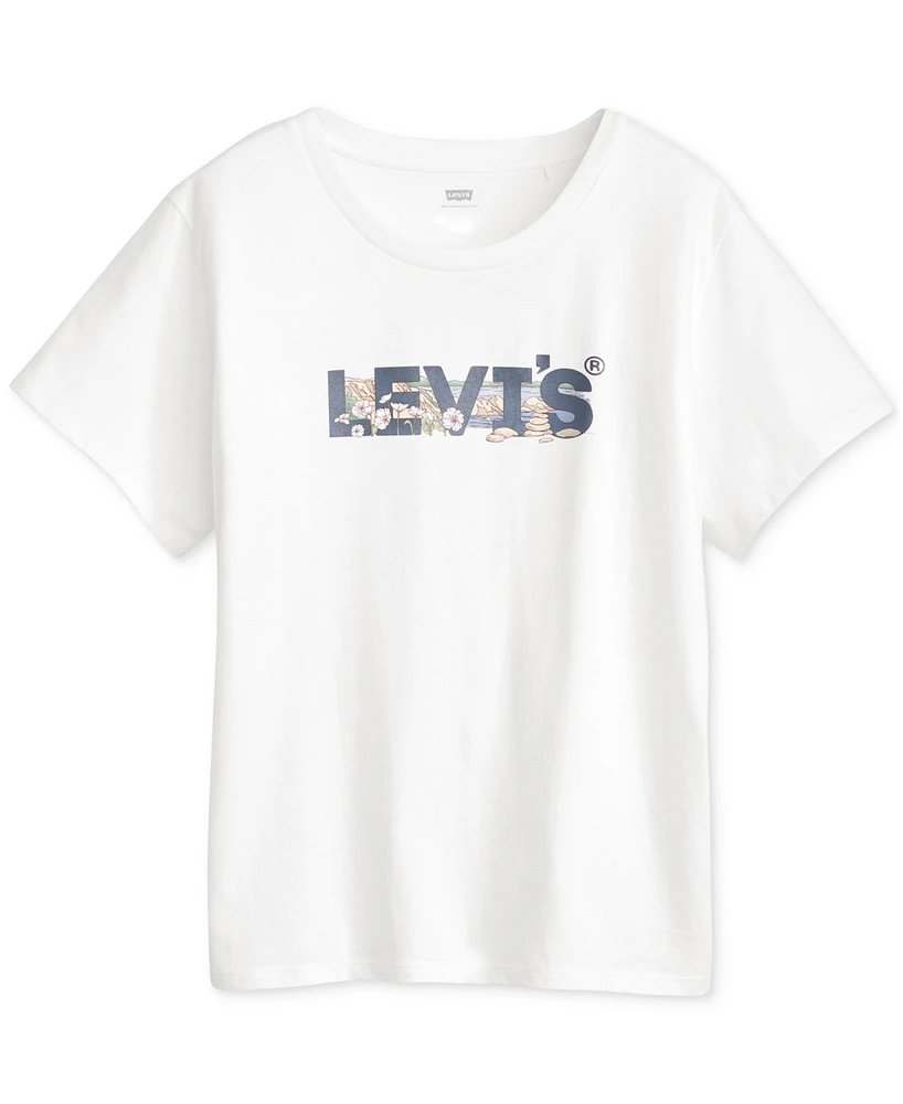 Levi's Trendy Plus Perfect Logo Cotton T-Shirt