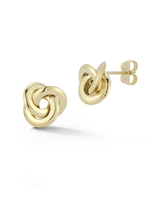 Rachel Zoe 14K Gold Knife Edge Love Knot Studs