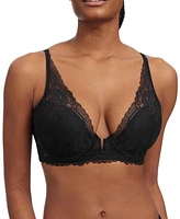 Women's Minx Lace Plunge Lightly Lined V-Wire Bra