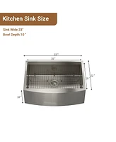 Stainless Steel Kitchen Sink and Pull-Down Kitchen Faucet Set with Cutting Board, Roller Blind, Drain Basket, Drain Grid and Drainer