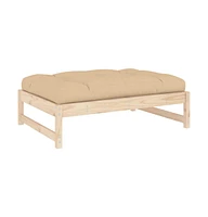 Patio Footstool 47.2"x31.5" Solid Wood Pine